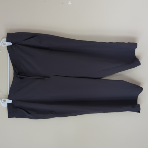 Style & Co. Woman Sport Athletic Capri Pants 3X Gray Pockets Toggle - Picture 2 of 15